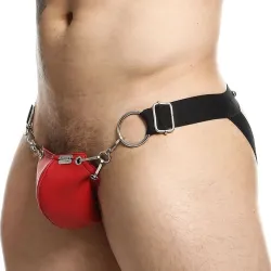 MOB Eroticwear Jockstrap Snap Dngeon Rouge
